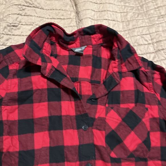 eddie bauer flannel shirt Woman’s M - Picture 5 of 8
